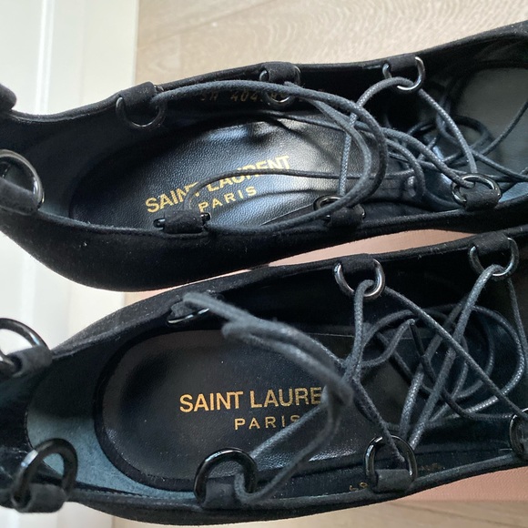 YSL lace up high heels, 38 1/2 - Picture 5 of 7